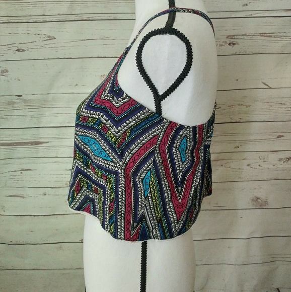 🔴 Mossimo Supply Co. Womens Racerback Crop Top S - Picture 2 of 8